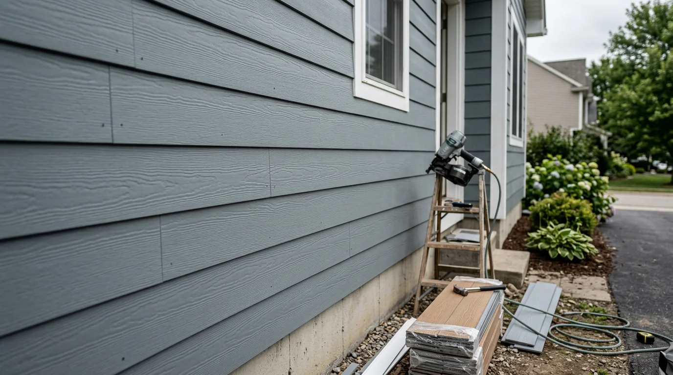 New siding installation on residential home in Kenmore